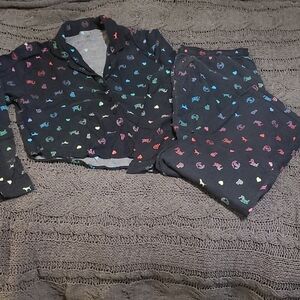 PINK VS colorful pj set